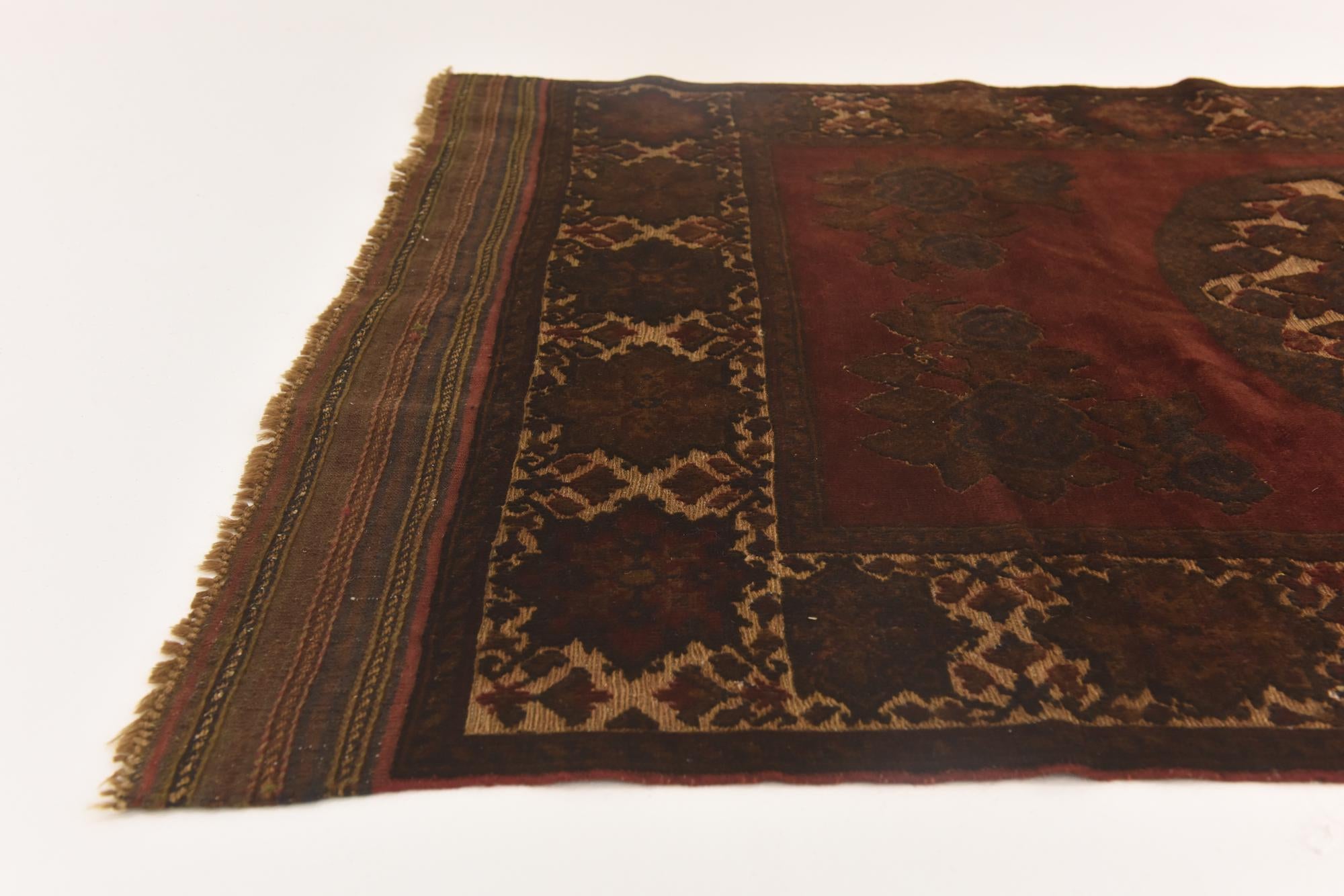 3' 10 x 6' 3 Hand Knotted Sumak Wool Rug