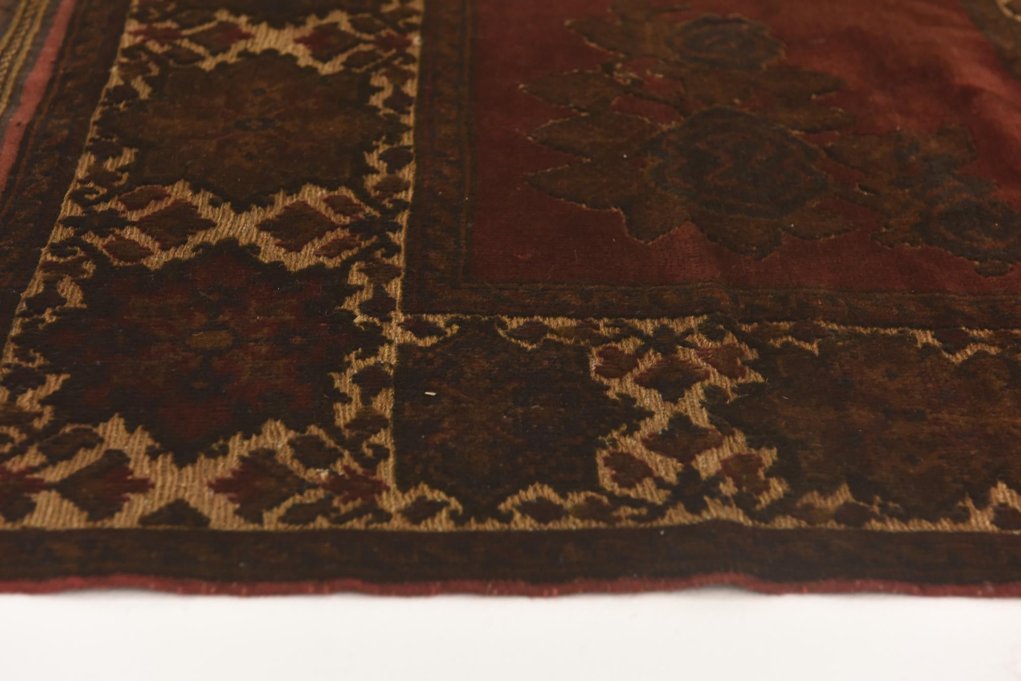 3' 10 x 6' 3 Hand Knotted Sumak Wool Rug