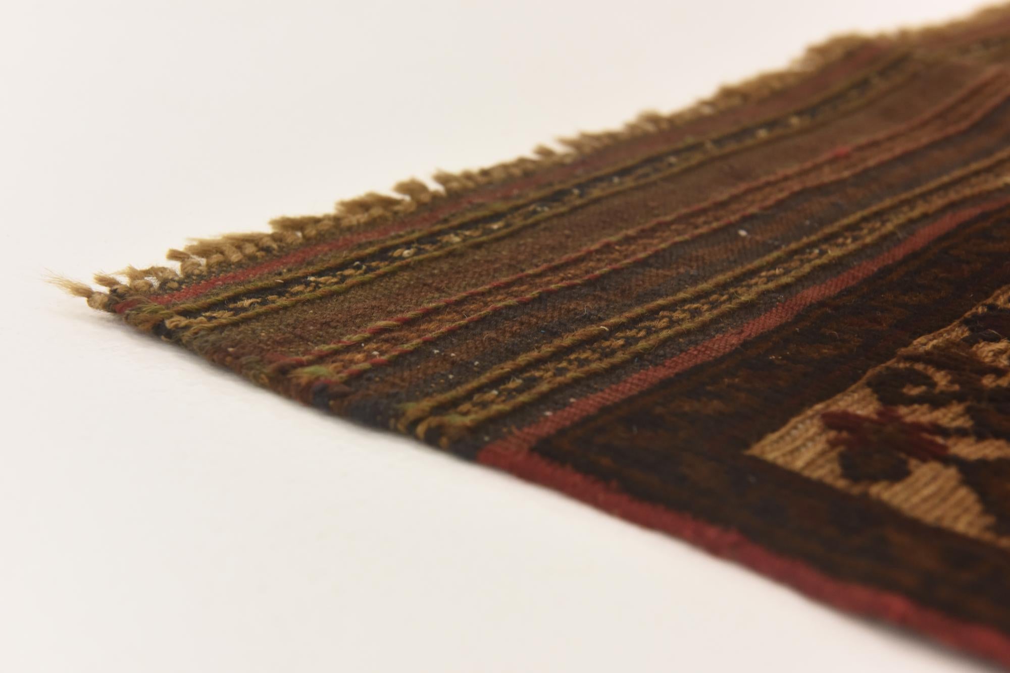 3' 10 x 6' 3 Hand Knotted Sumak Wool Rug