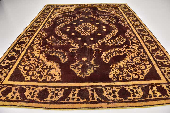 9' 7 x 12' 4 Hand Knotted Ultra Vintage Persian Wool Rug