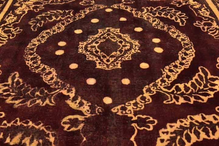 9' 7 x 12' 4 Hand Knotted Ultra Vintage Persian Wool Rug