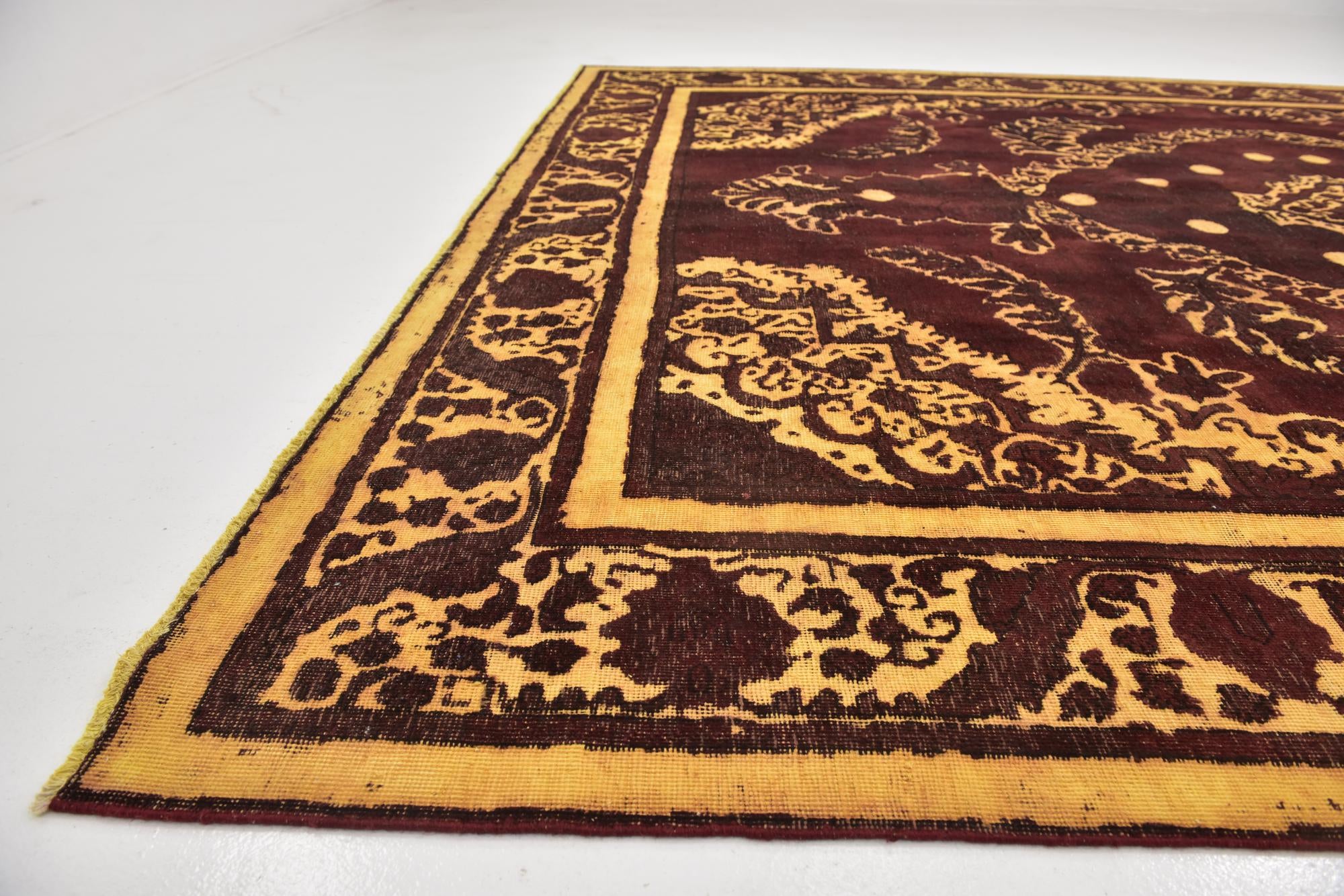 9' 7 x 12' 4 Hand Knotted Ultra Vintage Persian Wool Rug
