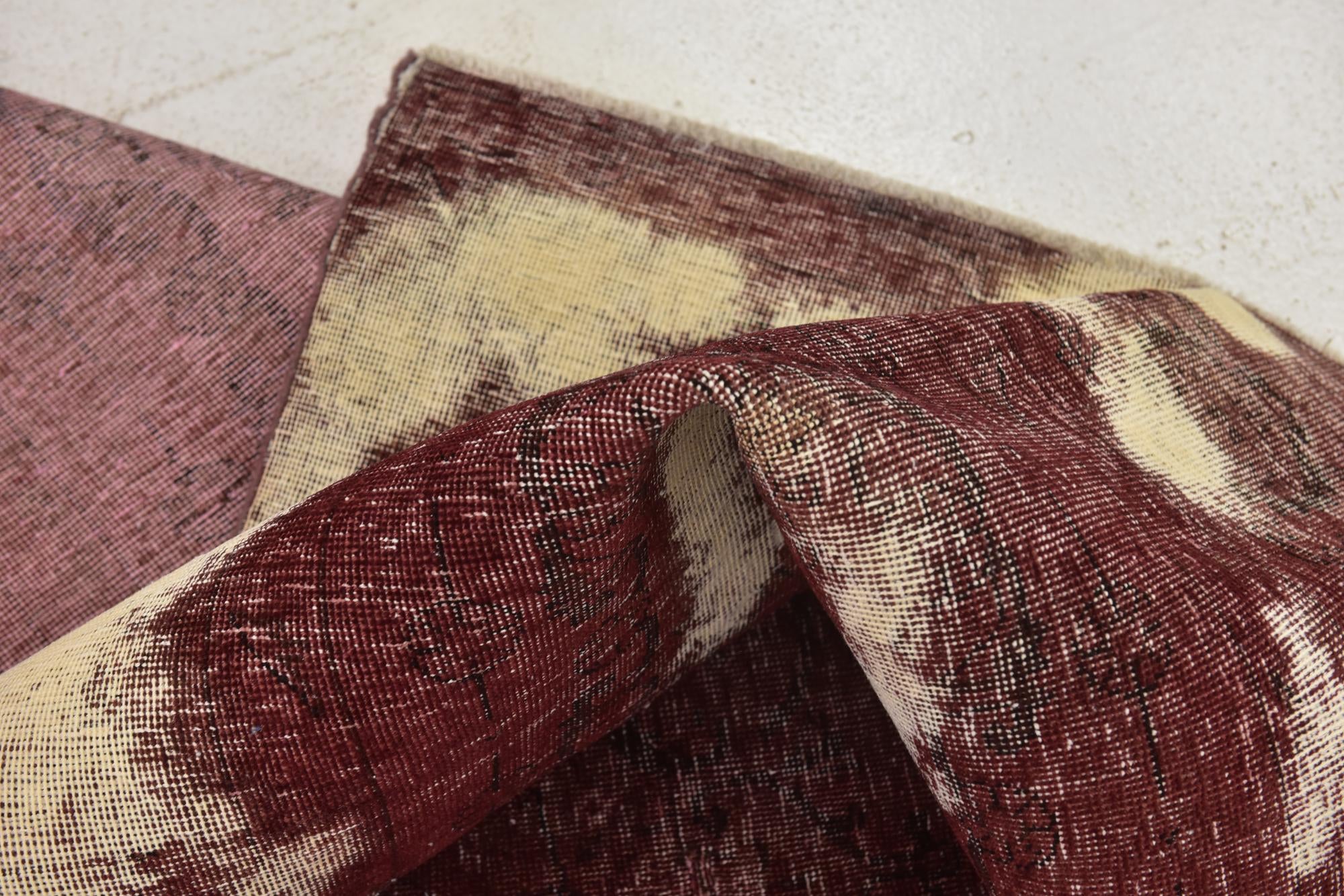 6' 10 x 9' 10 Hand Knotted Ultra Vintage Persian Wool Rug