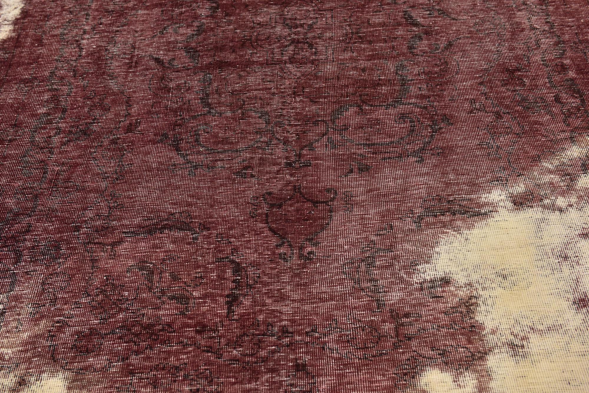 6' 10 x 9' 10 Hand Knotted Ultra Vintage Persian Wool Rug