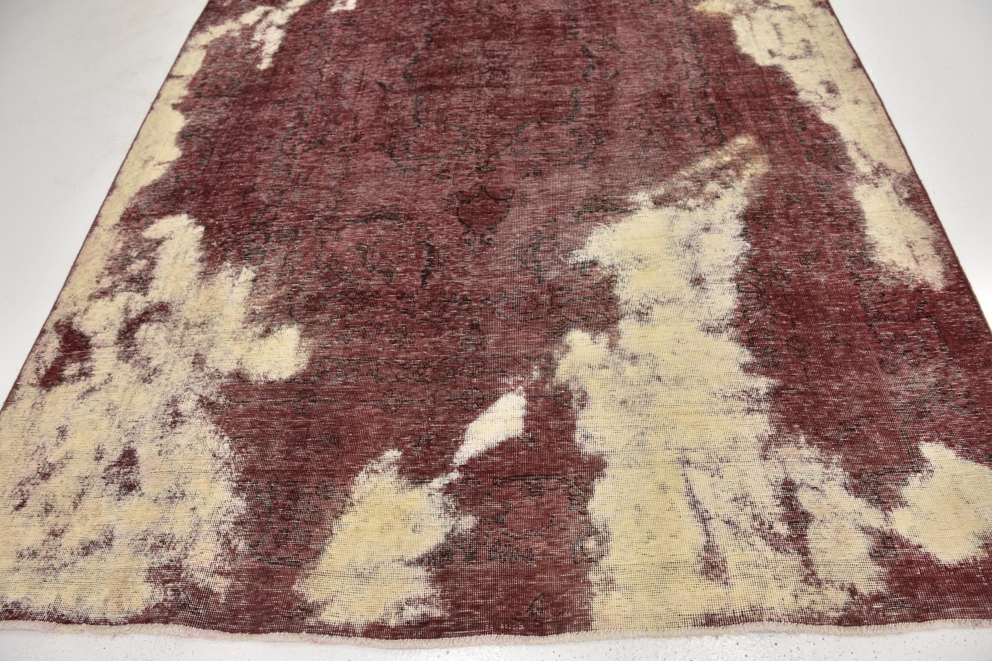 6' 10 x 9' 10 Hand Knotted Ultra Vintage Persian Wool Rug