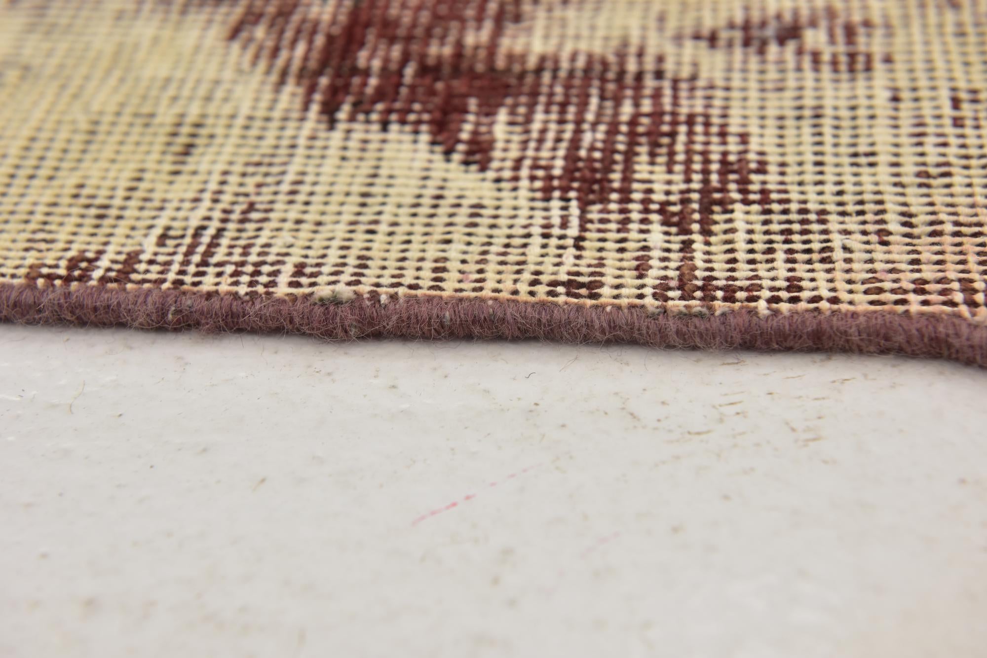 6' 10 x 9' 10 Hand Knotted Ultra Vintage Persian Wool Rug