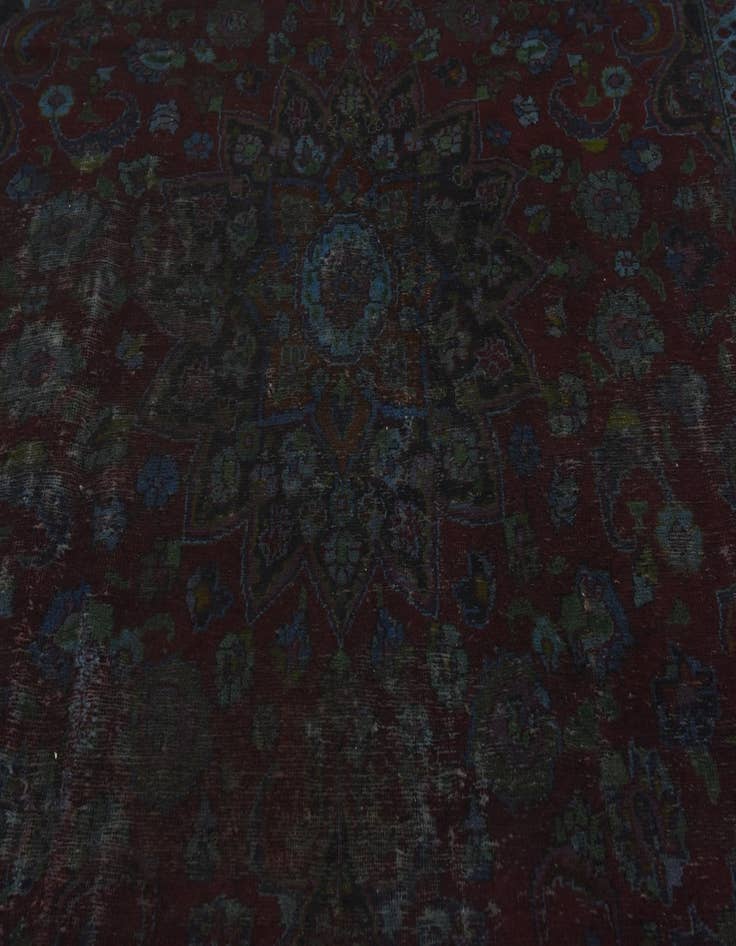 Detail image of 8' x 12'  Hand Knotted Ultra Vintage Persian Wool Rug