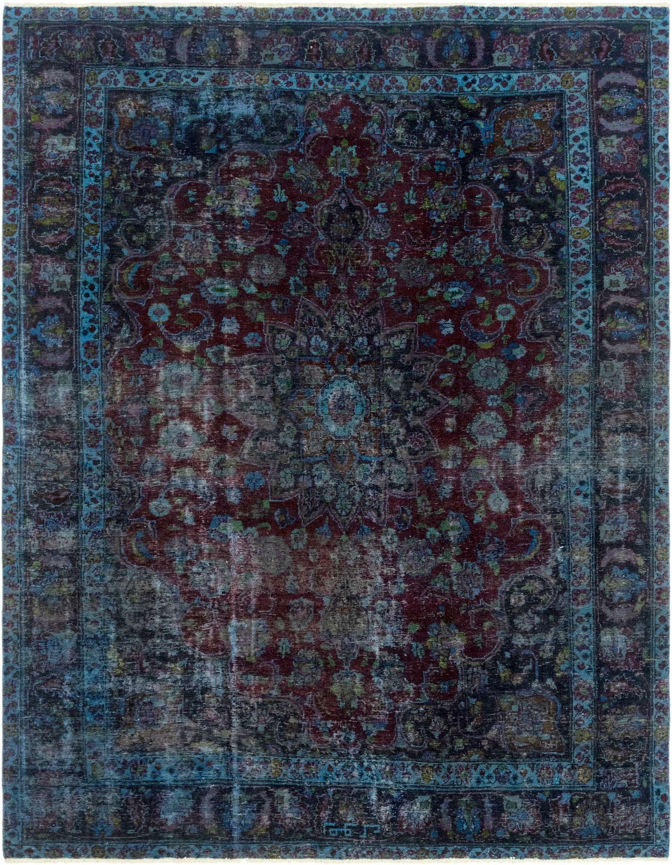 Primary image 8' x 12'  Hand Knotted Ultra Vintage Persian Wool Rug