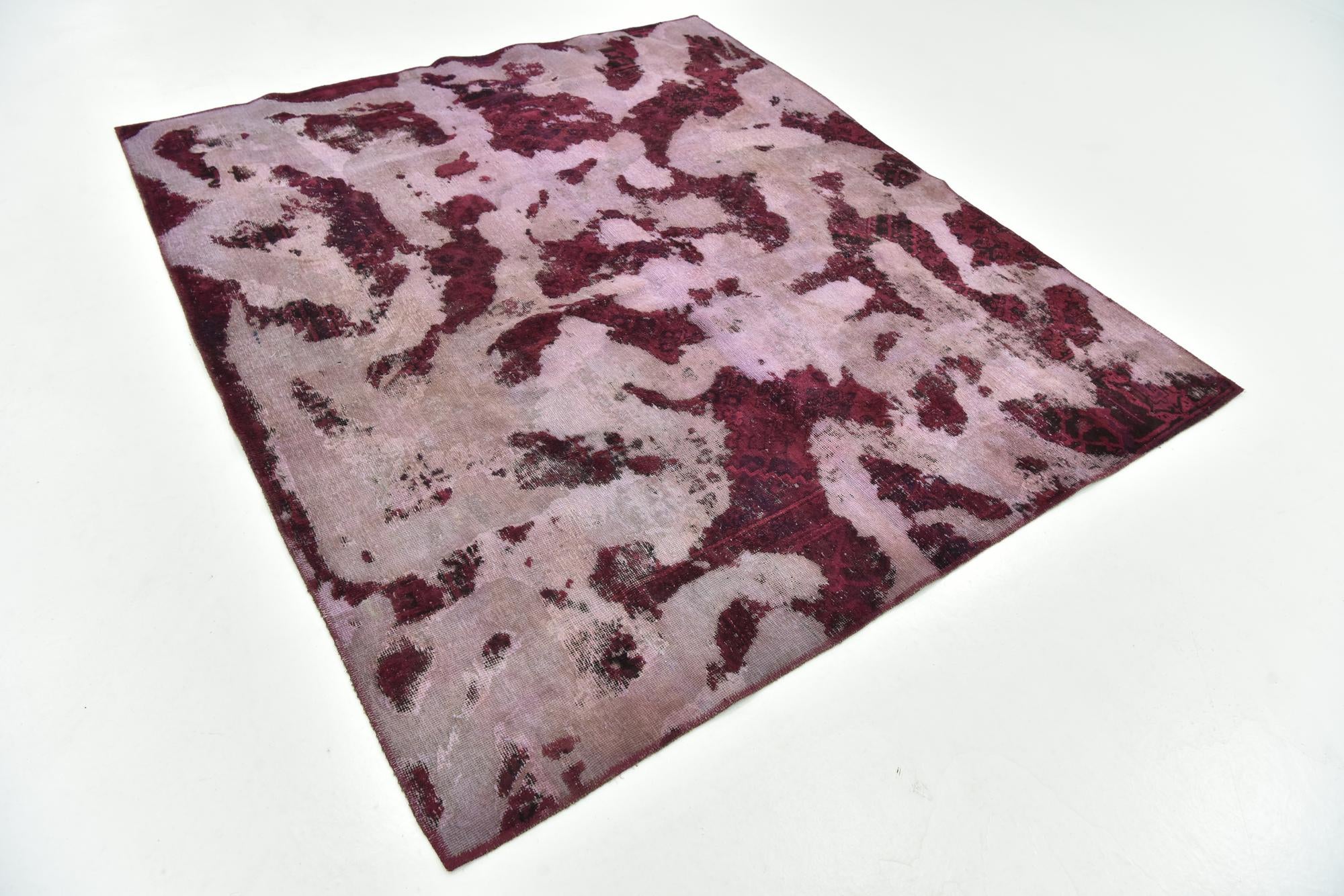 6' 5 x 7' 4 Hand Knotted Ultra Vintage Persian Wool Rug