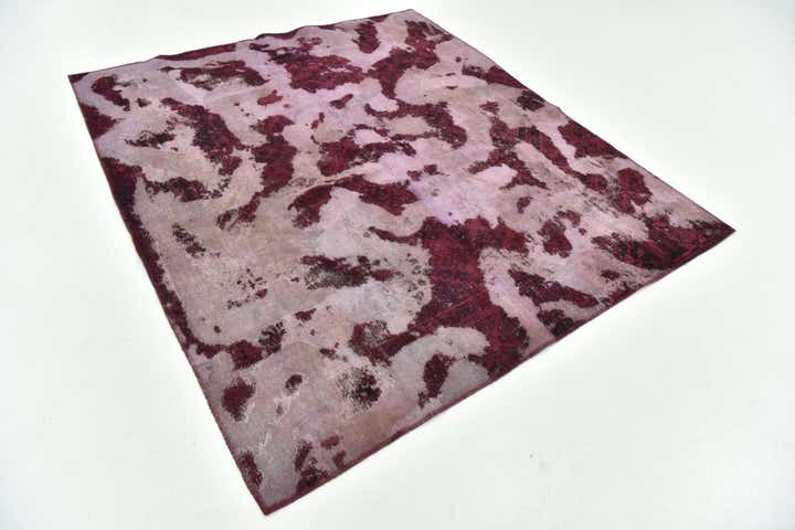 6' 5 x 7' 4 Hand Knotted Ultra Vintage Persian Wool Rug