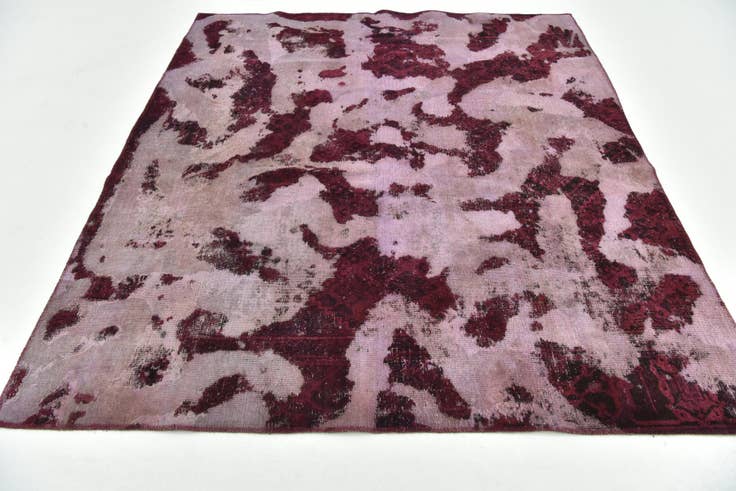 Detail image of 6' 5 x 7' 4 Hand Knotted Ultra Vintage Persian Wool Rug