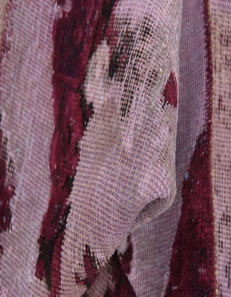 Detail image of 6' 5 x 7' 4  Hand Knotted Ultra Vintage Persian Wool Rug