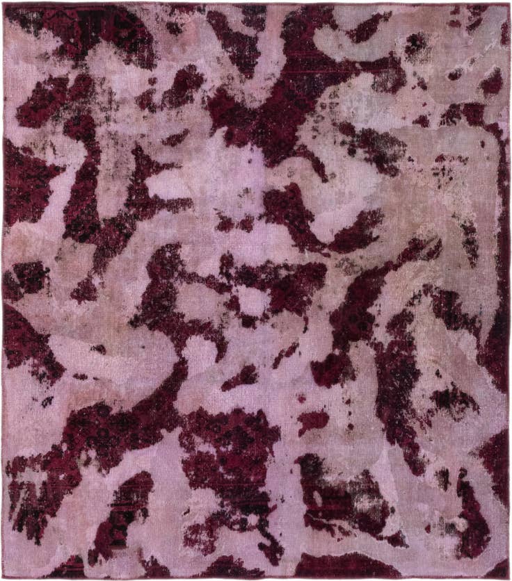 Detail image of 6' 5 x 7' 4 Hand Knotted Ultra Vintage Persian Wool Rug