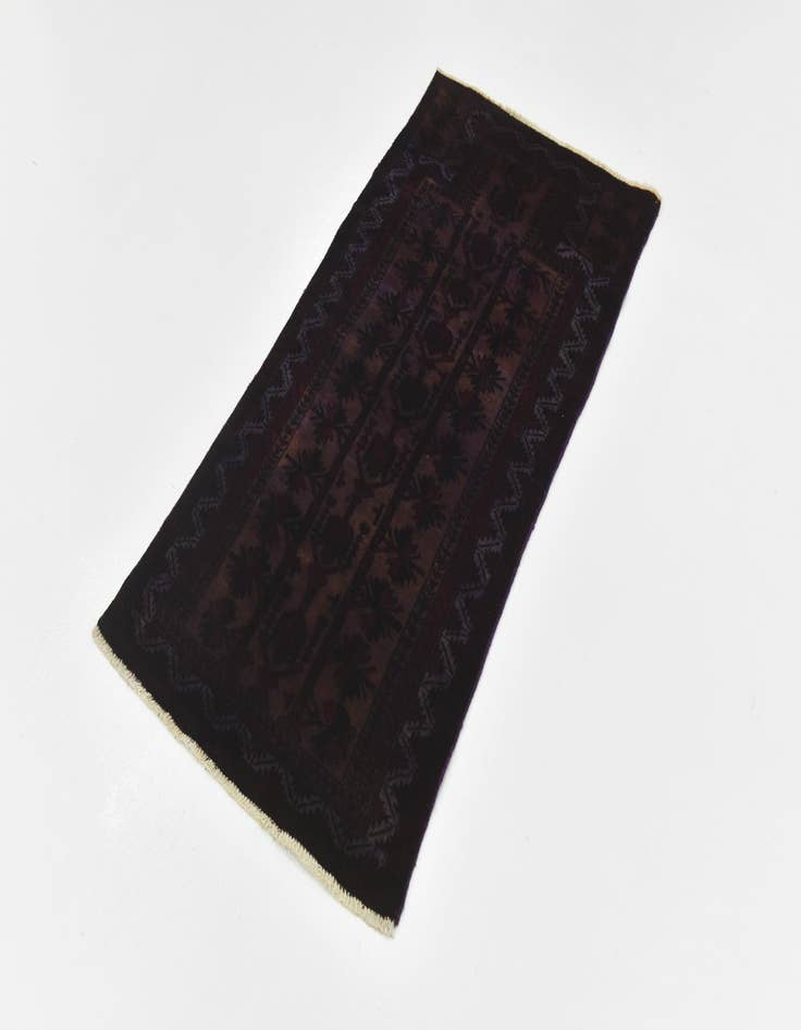 Detail image of 2' 4 x 4' 6 Hand Knotted Ultra Vintage Persian Wool Rug