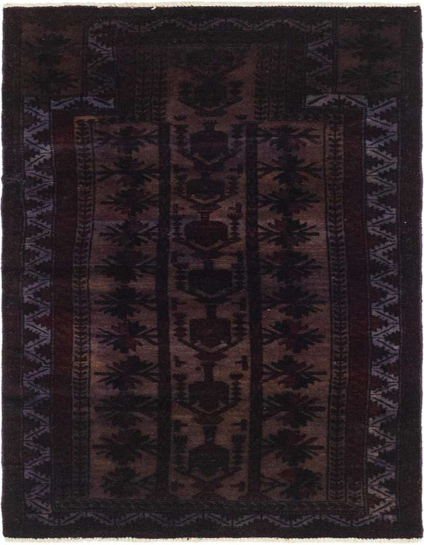 Primary image  2' 4 x 4' 6  Hand Knotted Ultra Vintage Persian Wool Rug