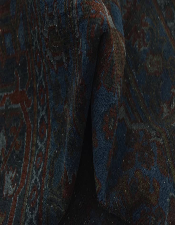 Detail image of 8' 6 x 11' 9 Hand Knotted Ultra Vintage Persian Wool Rug