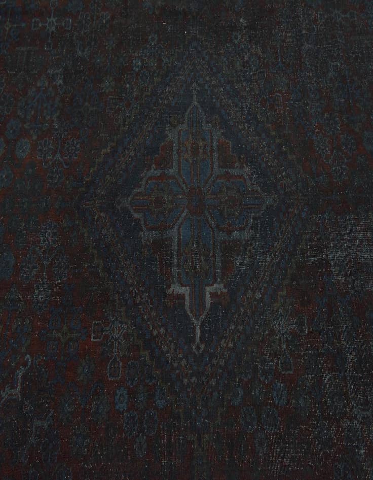 Detail image of 8' 6 x 11' 9 Hand Knotted Ultra Vintage Persian Wool Rug