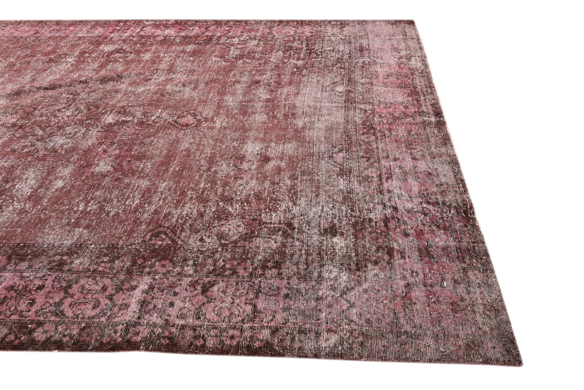 9' 3 x 12' 7 Hand Knotted Ultra Vintage Persian Wool Rug