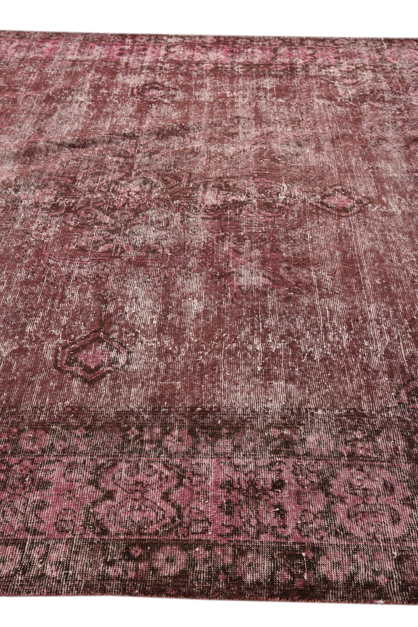 9' 3 x 12' 7 Hand Knotted Ultra Vintage Persian Wool Rug