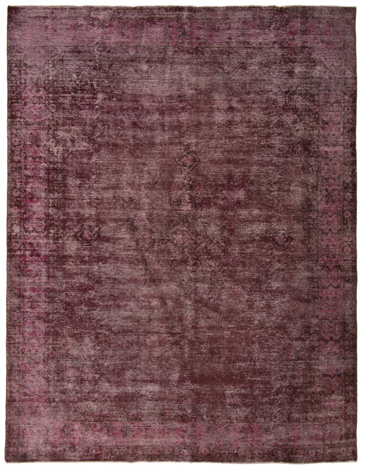 Detail image of 9' 3 x 12' 7 Hand Knotted Ultra Vintage Persian Wool Rug