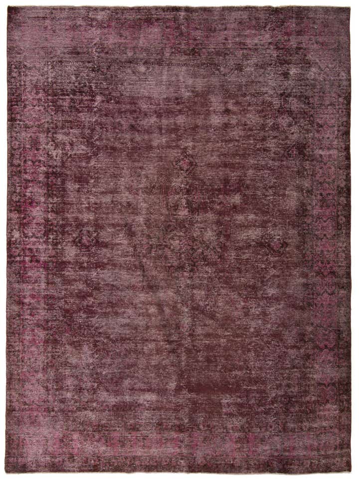9' 3 x 12' 7 Hand Knotted Ultra Vintage Persian Wool Rug
