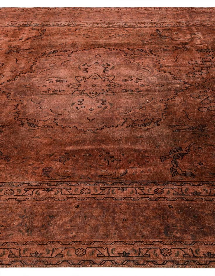 Detail image of 7' 10 x 12'  Hand Knotted Ultra Vintage Persian Wool Rug