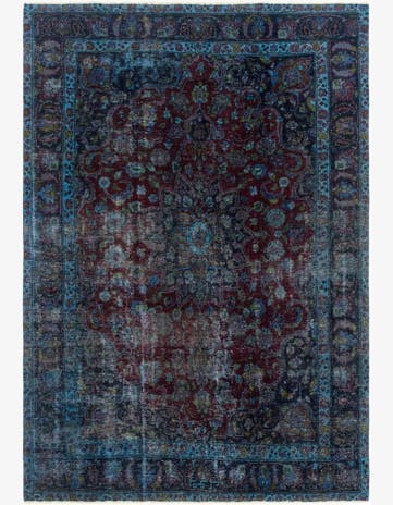 8' x 12' Hand Knotted Ultra Vintage Persian Wool Rug