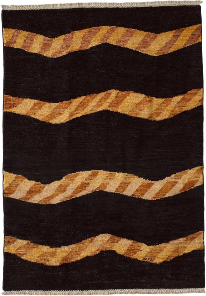 Detailansicht von 120cm x 165cm Handgeknüpft Ziegler Modern Teppich