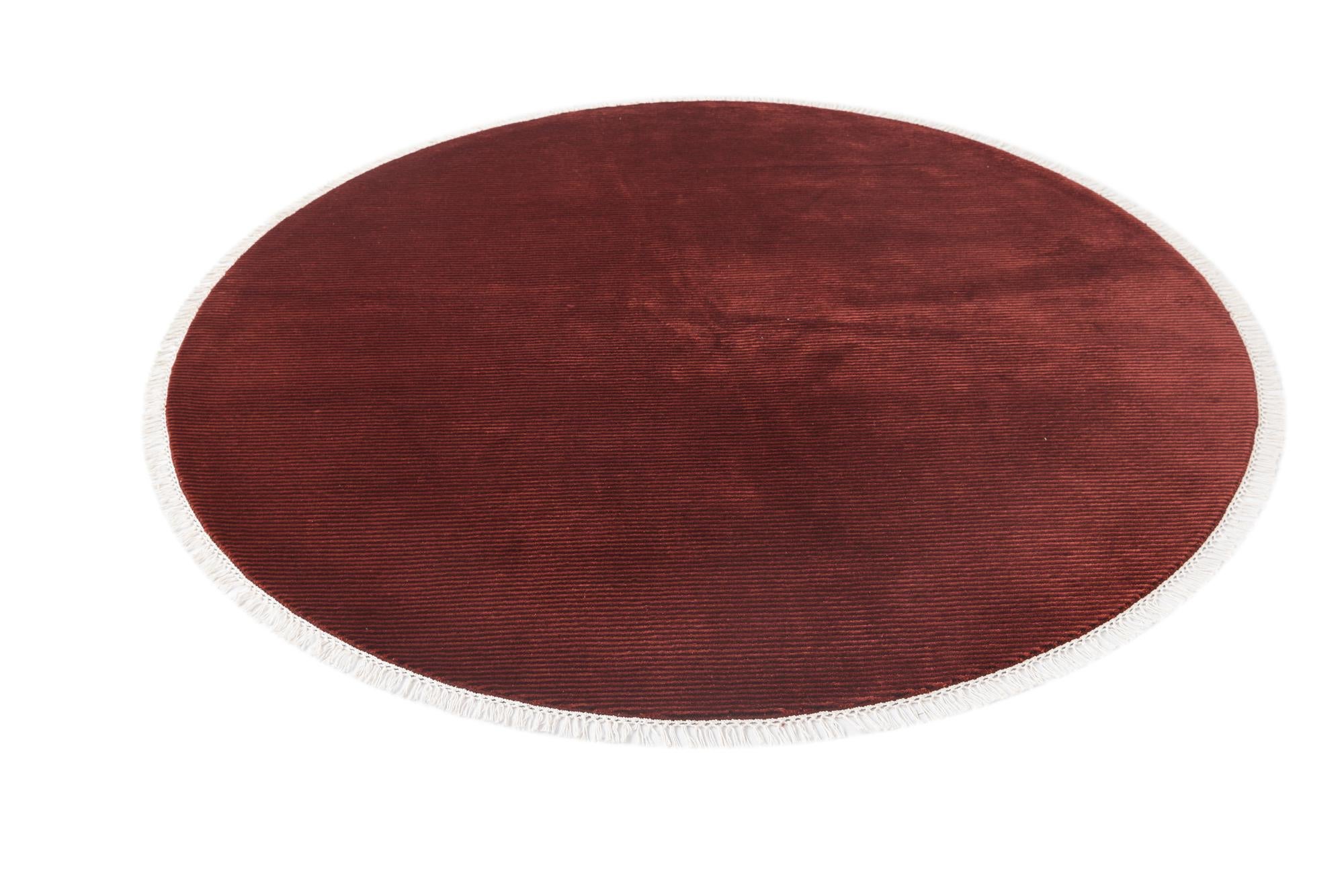6' 6 x 6' 6 Hand Knotted Darya Wool Round Rug