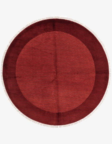 6' 6 x 6' 6 Hand Knotted Darya Wool Round Rug