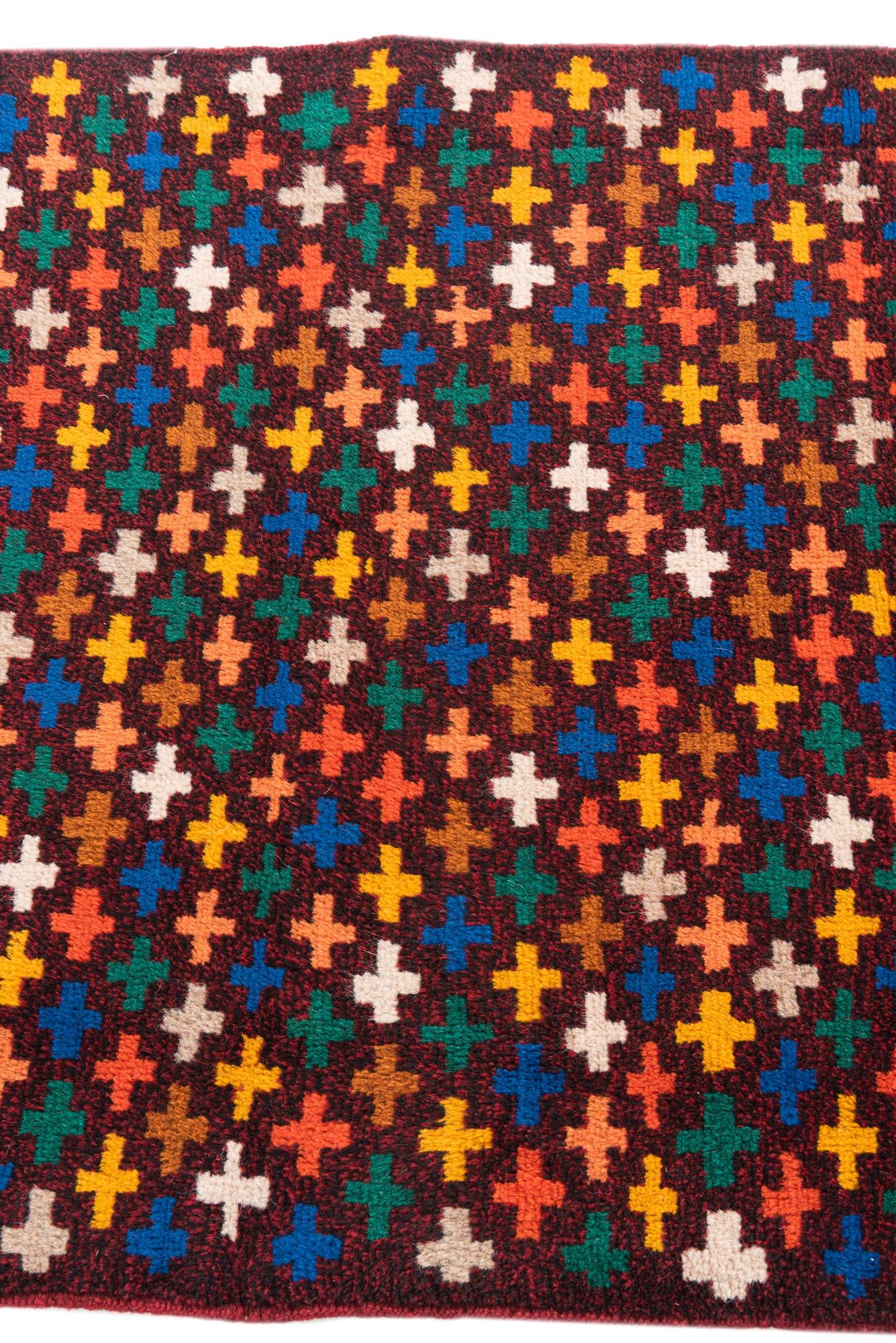 2' 9 x 9' 9 Hand Knotted Balouch Wool Runner Rug