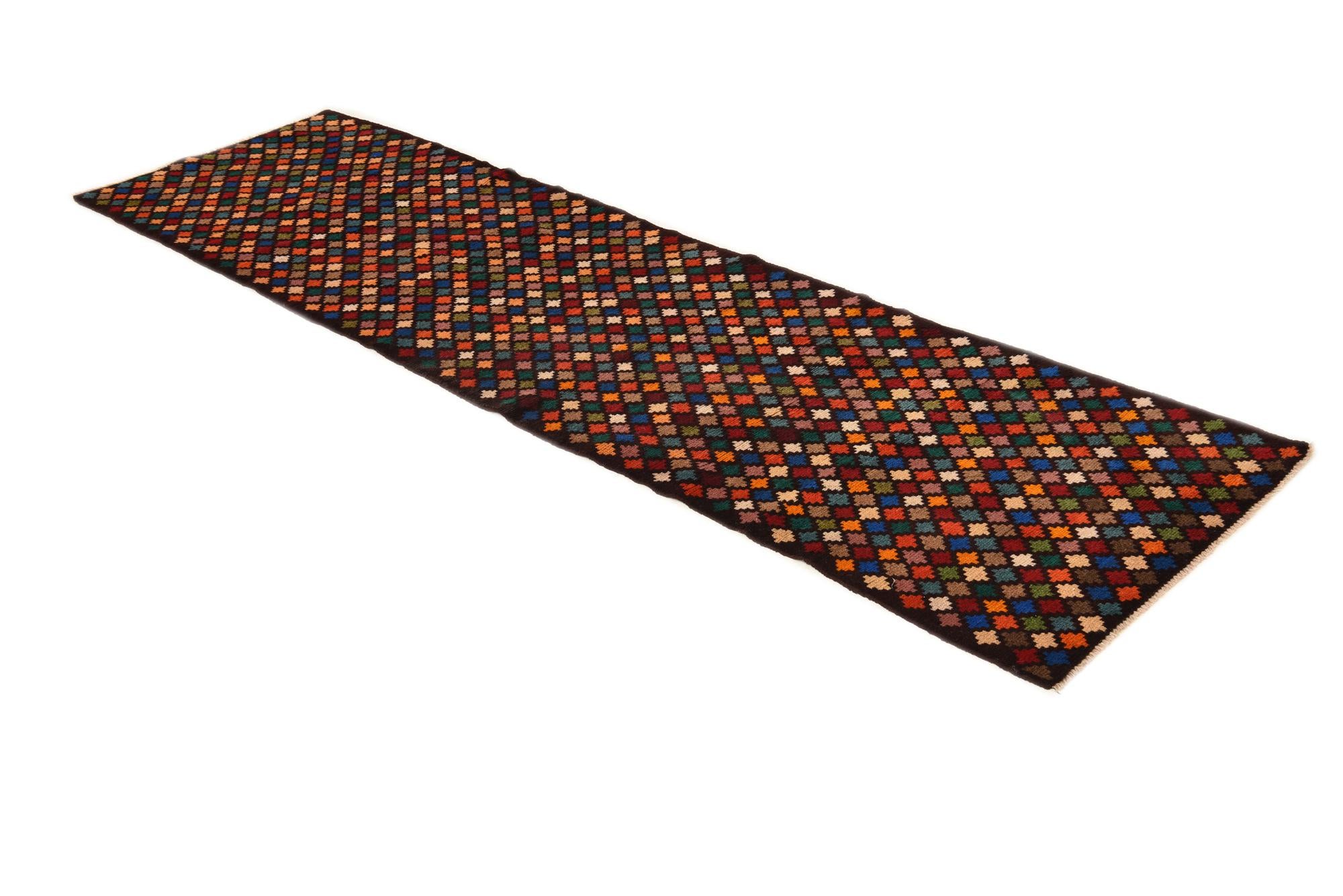 2' 8 x 9' 8 Hand Knotted Balouch Wool Runner Rug