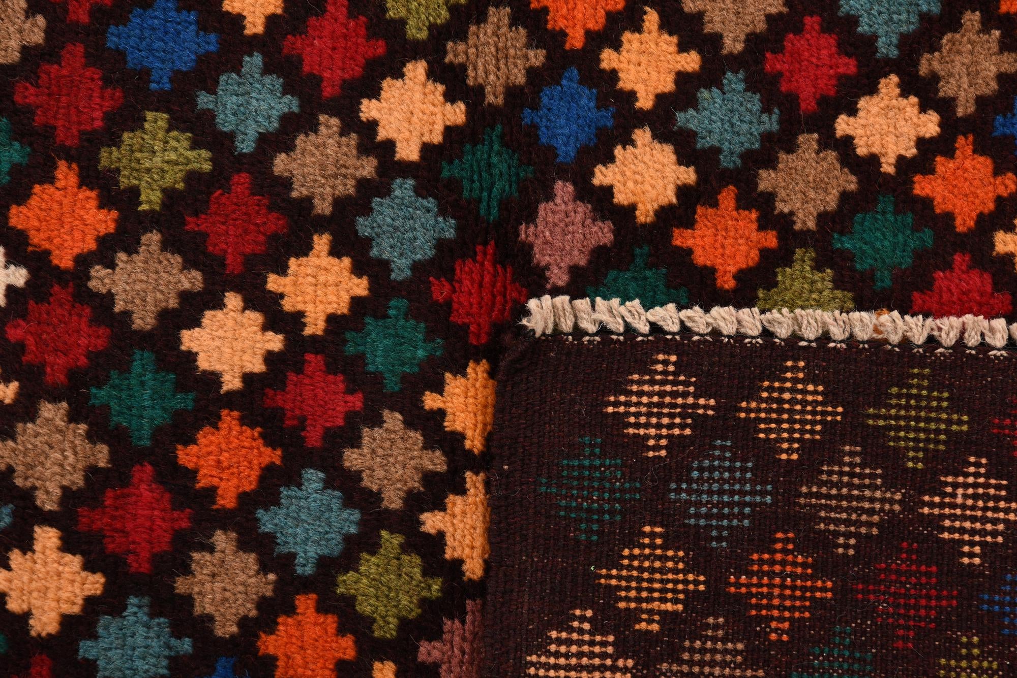 2' 8 x 9' 8 Hand Knotted Balouch Wool Runner Rug