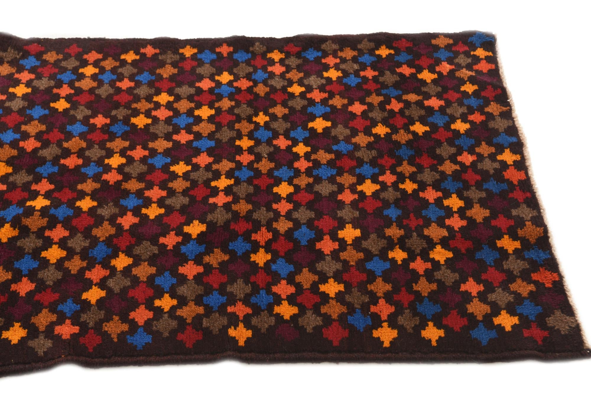 2' 8 x 9' 8 Hand Knotted Balouch Wool Runner Rug