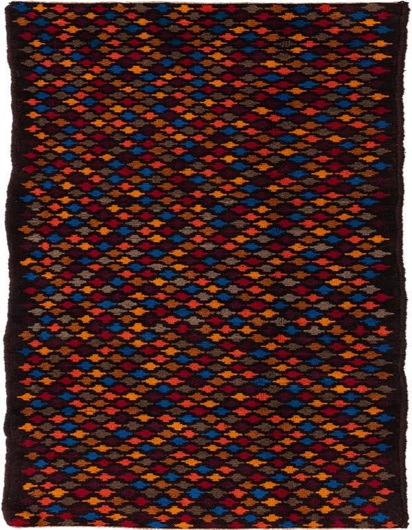 Detail image of 2' 8 x 9' 8 Hand Knotted Balouch Wool Runner Rug