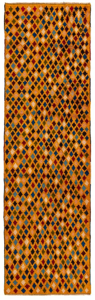2' 9 x 9' 4 Hand Knotted Balouch Wool Runner Rug