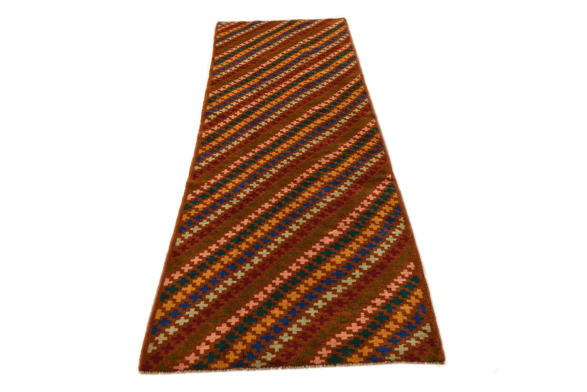 2' 8 x 9' 4 Hand Knotted Balouch Wool Runner Rug