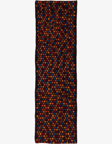 2' 8 x 9' 8 Hand Knotted Balouch Wool Runner Rug