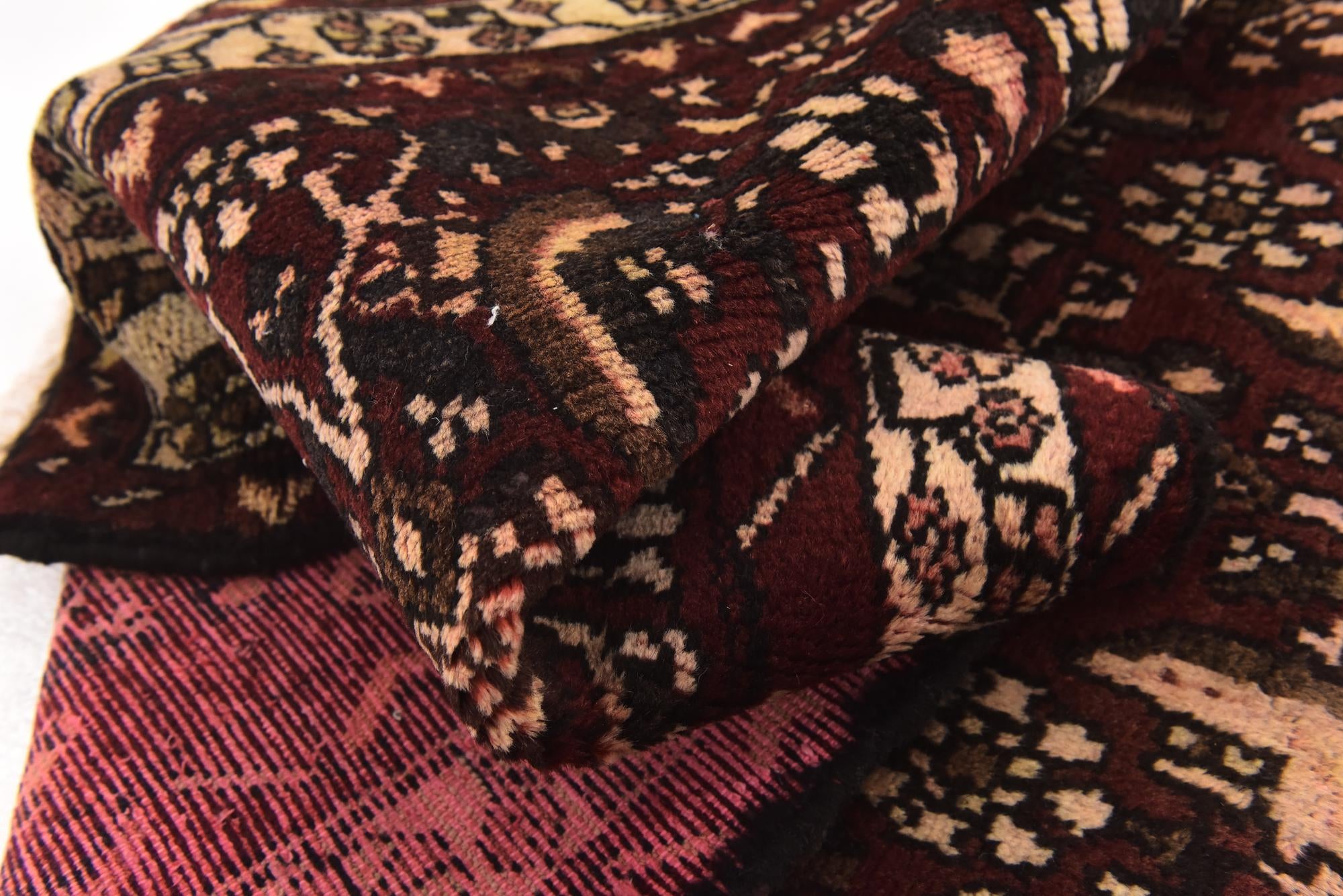 3' 4 x 10' Hand Knotted Hamedan Persian Wool Runner Rug