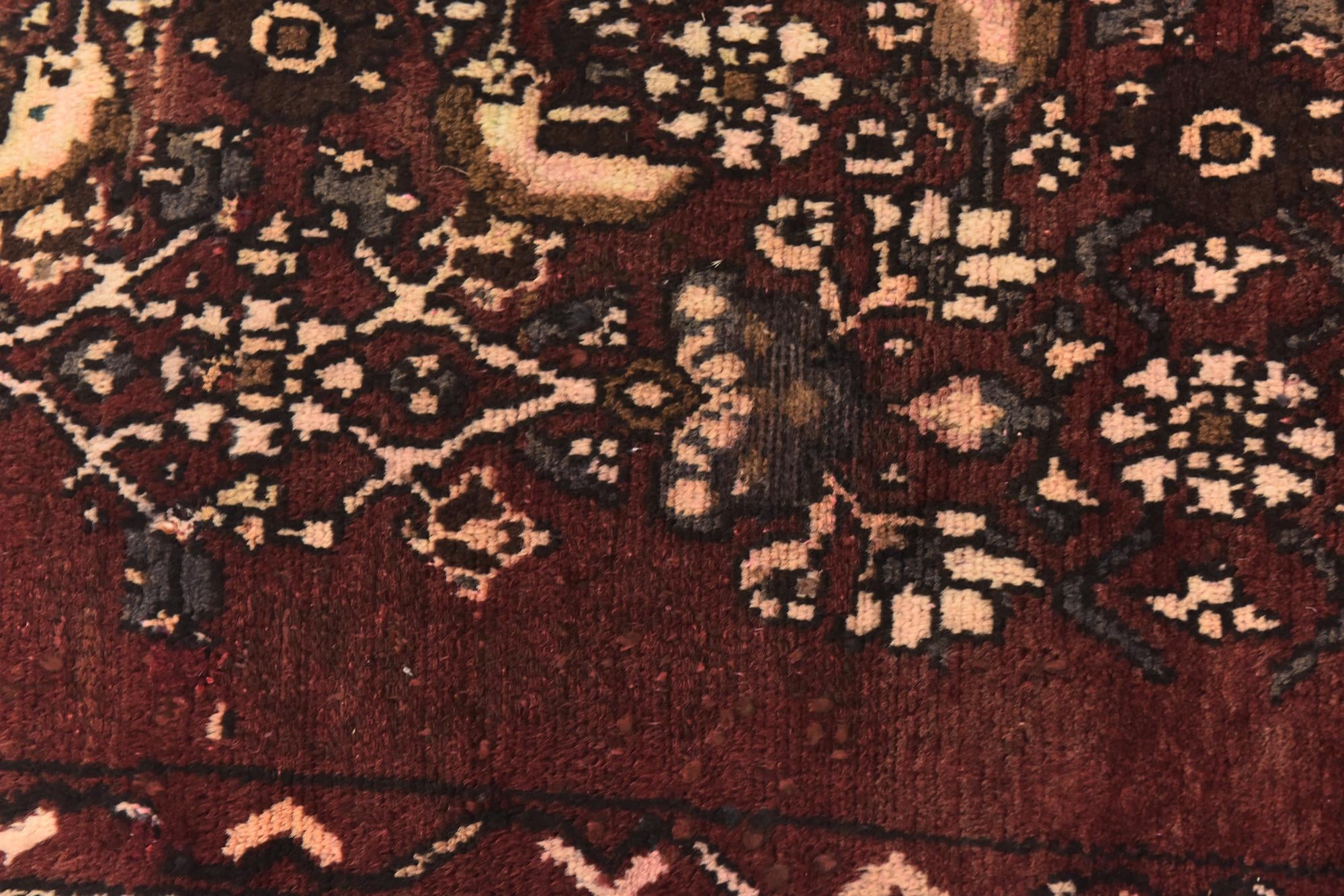 3' 4 x 10' Hand Knotted Hamedan Persian Wool Runner Rug