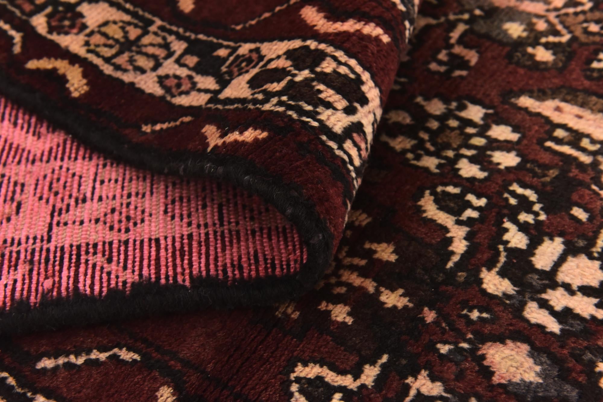 3' 4 x 10' Hand Knotted Hamedan Persian Wool Runner Rug