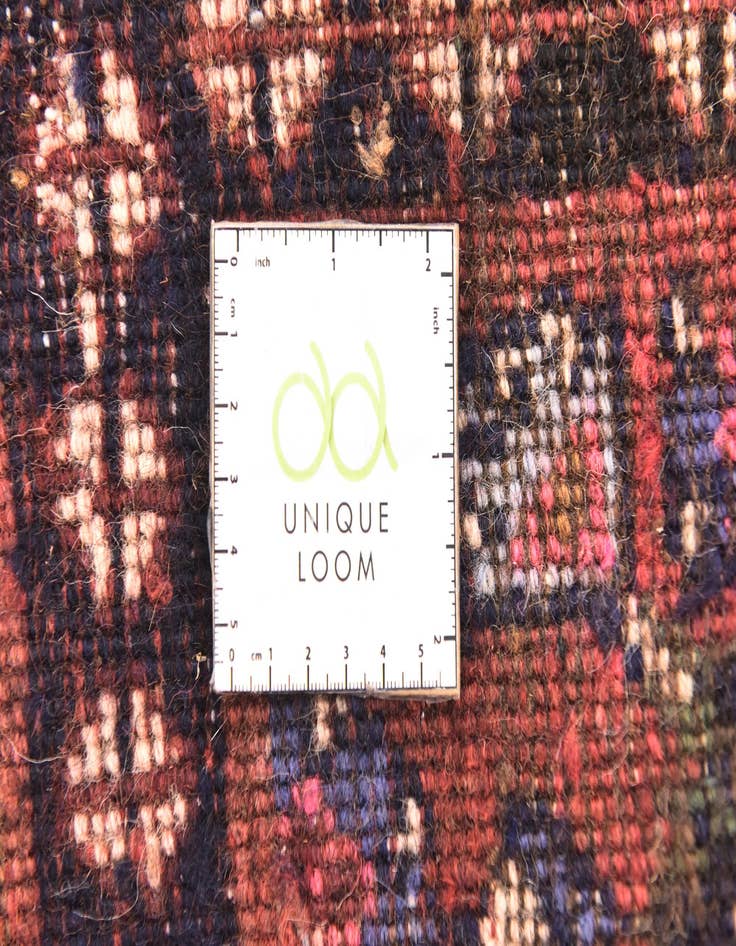 Detail image of 3' 10 x 10' 10 Hand Knotted Hossainabad Persian Wool Runner Rug