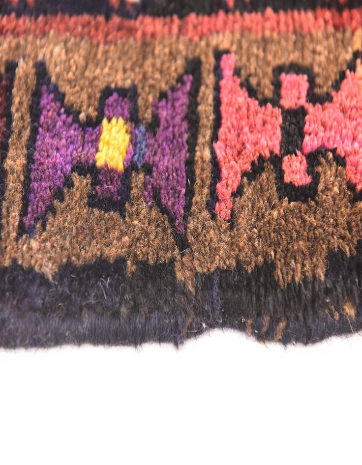 Detail image of 3' 10 x 10' 10 Hand Knotted Hossainabad Persian Wool Runner Rug