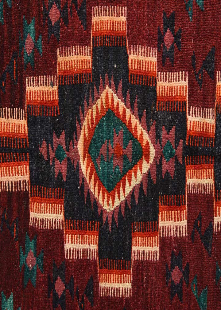 4' 4 x 7' 10 Hand Woven Kilim Fars Wool Runner Rug