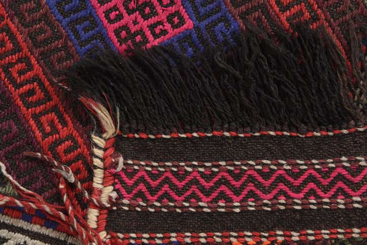 4' 5 x 8' 7 Hand Woven Kilim Fars Wool Runner Rug