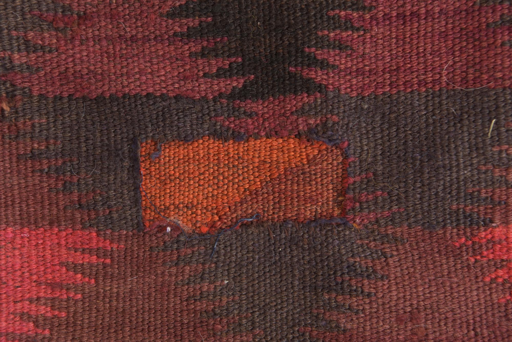 4' 7 x 11' 5 Hand Woven Kilim Fars Wool Runner Rug