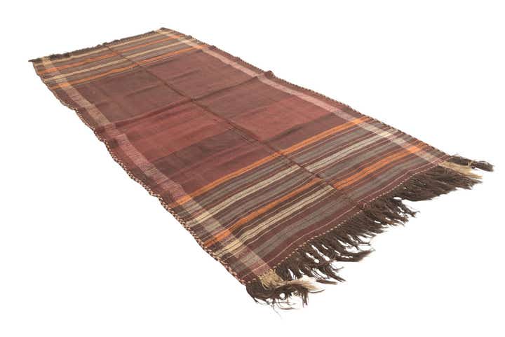 5' 3 x 10' 3 Hand Woven Kilim Fars Wool Runner Rug