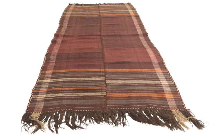 5' 3 x 10' 3 Hand Woven Kilim Fars Wool Runner Rug