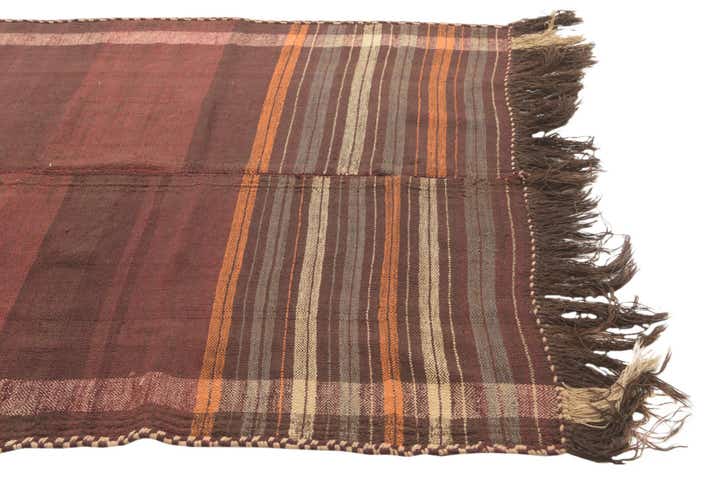 5' 3 x 10' 3 Hand Woven Kilim Fars Wool Runner Rug