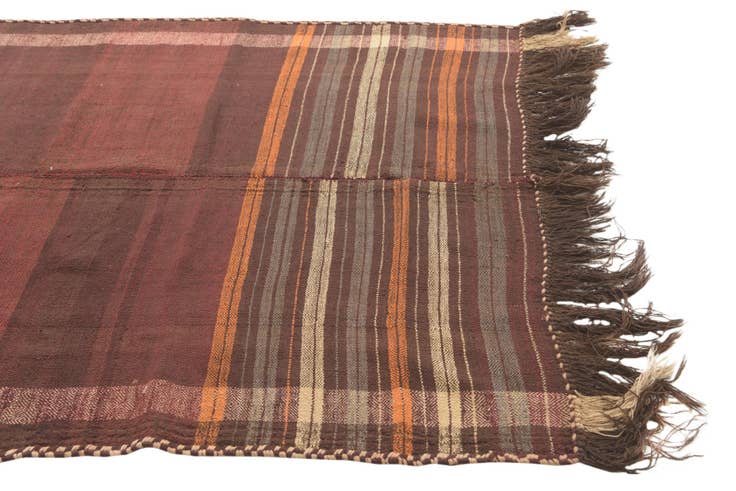 Detail image of 5' 3 x 10' 3 Hand Woven Kilim Fars Wool Runner Rug